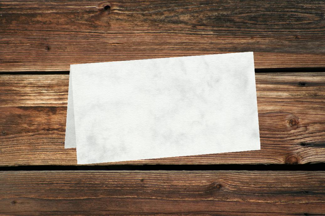 Tischkarten 50/100x100 mm Grau Marmora 220 g/qm